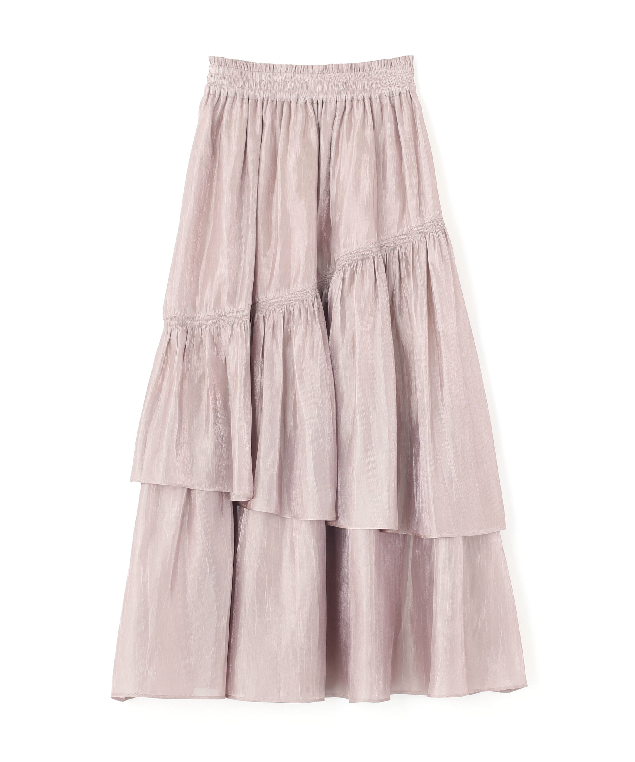  「割繊ティアードスカート」|スカート|