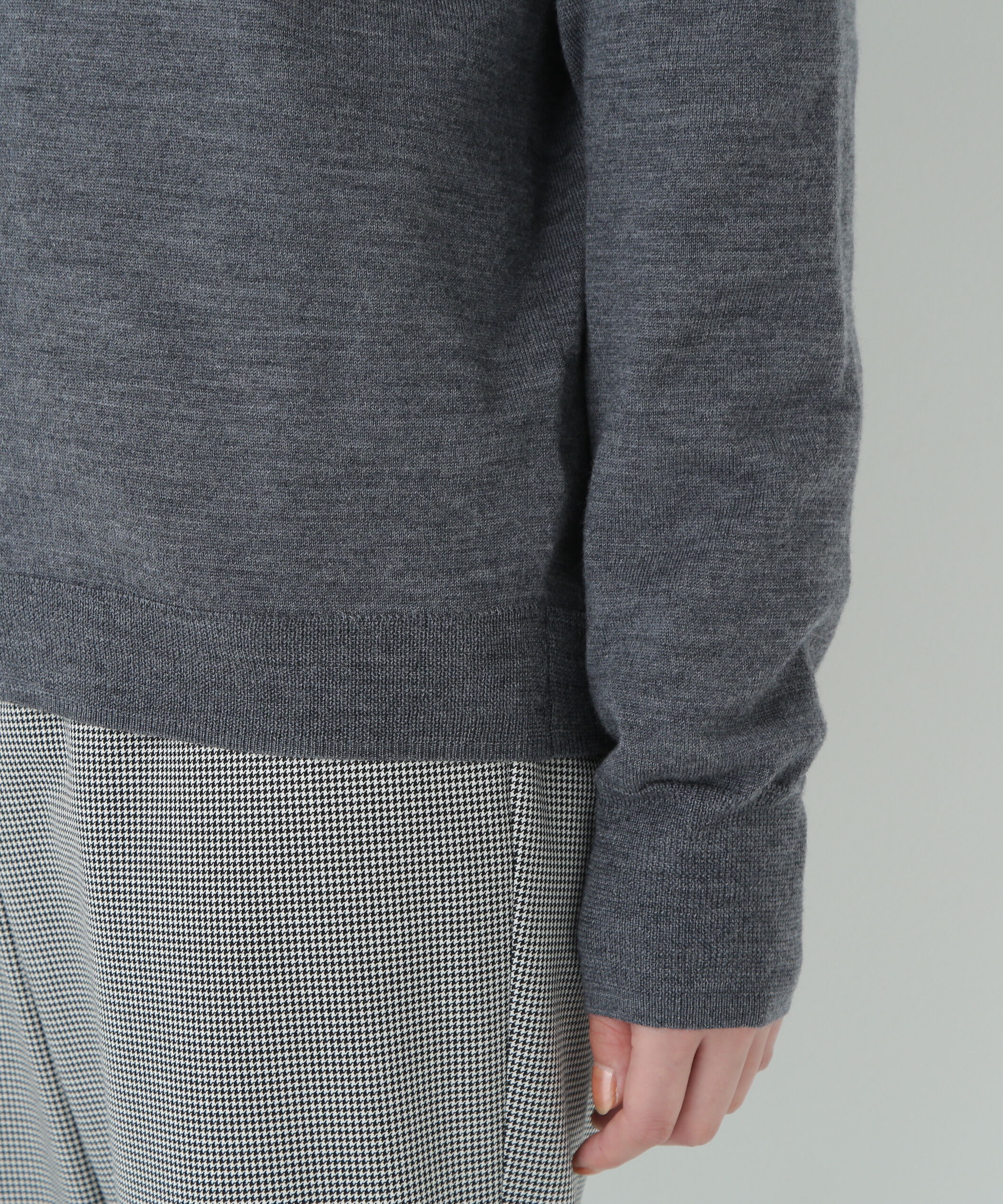  「梳毛天竺ハイネックプルオーバー」|ニット・セーター|