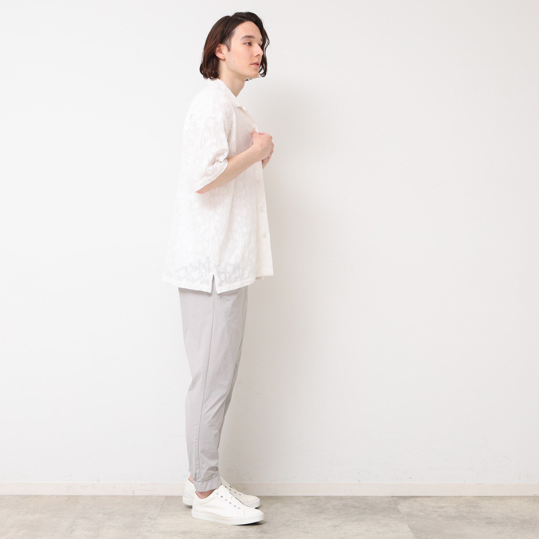 Dessin「【洗える・インド刺繍】インドレースシャツ」|シャツ・ブラウス|