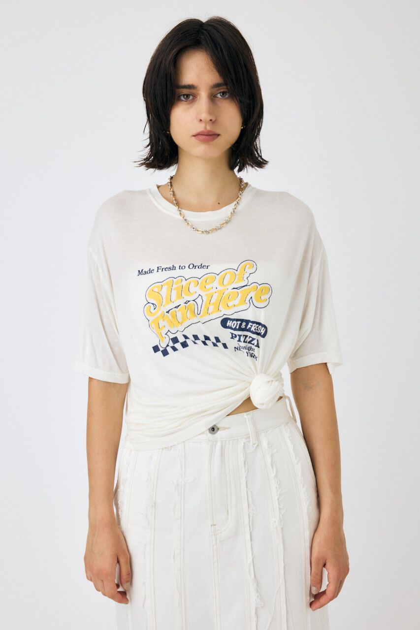 MOUSSY「PIZZA STORE Tシャツ」|Tシャツ・カットソー|