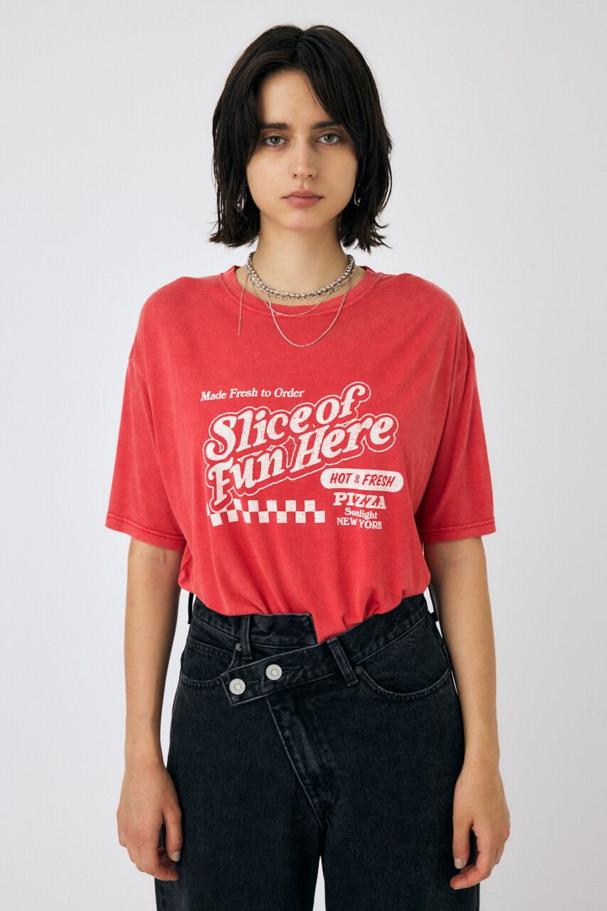 MOUSSY「PIZZA STORE Tシャツ」|Tシャツ・カットソー|