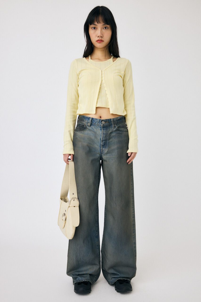 MOUSSY「LAYERED 2WAY カーディガン」|Tシャツ・カットソー|