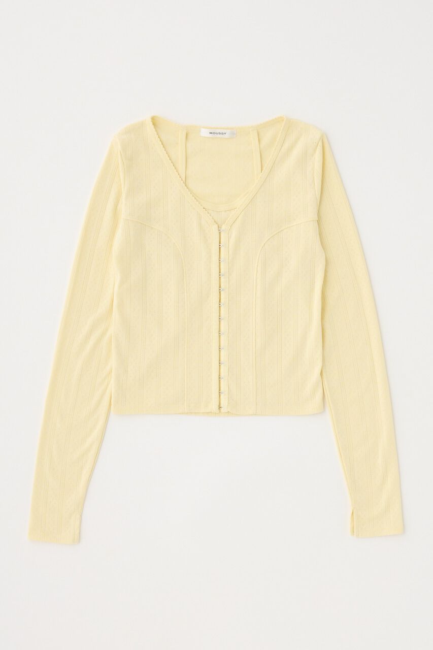 MOUSSY「LAYERED 2WAY カーディガン」|Tシャツ・カットソー|