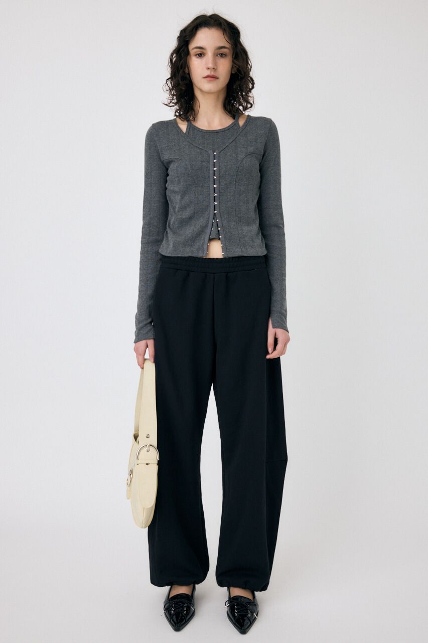 MOUSSY「LAYERED 2WAY カーディガン」|Tシャツ・カットソー|