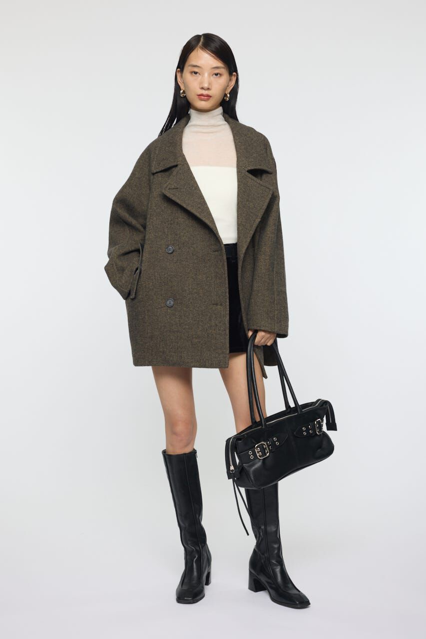 MOUSSY「DOUBLE BREASTED MID コート」|その他|