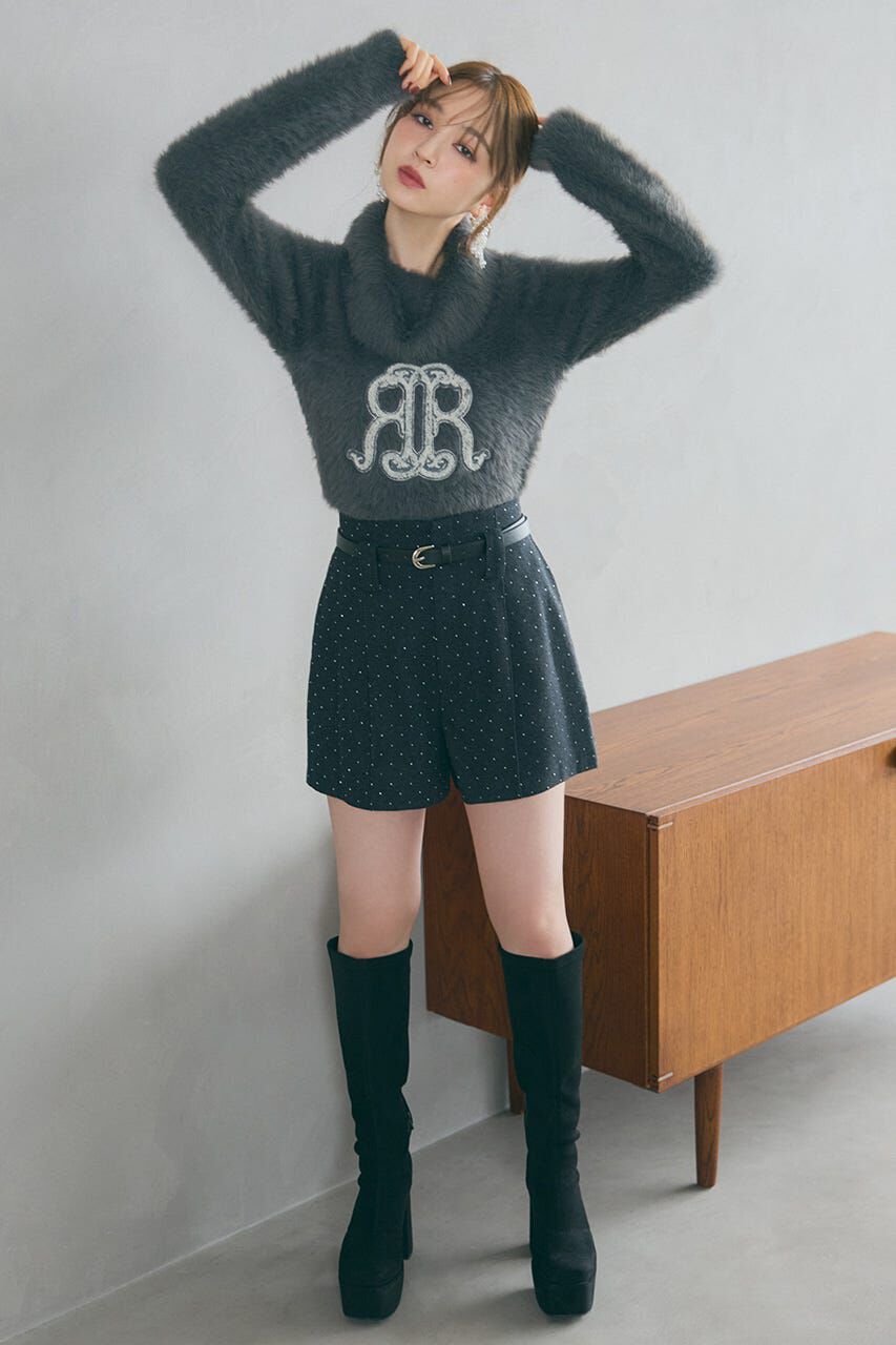 rienda「ベルト付きピンタックショートパンツ」|その他|