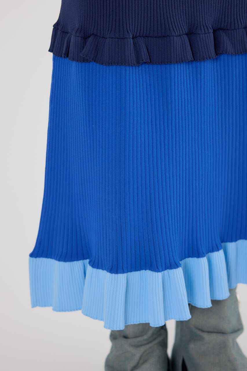 RODEO CROWNS「A-LIGHT フリル切替ニットスカート」|スカート|