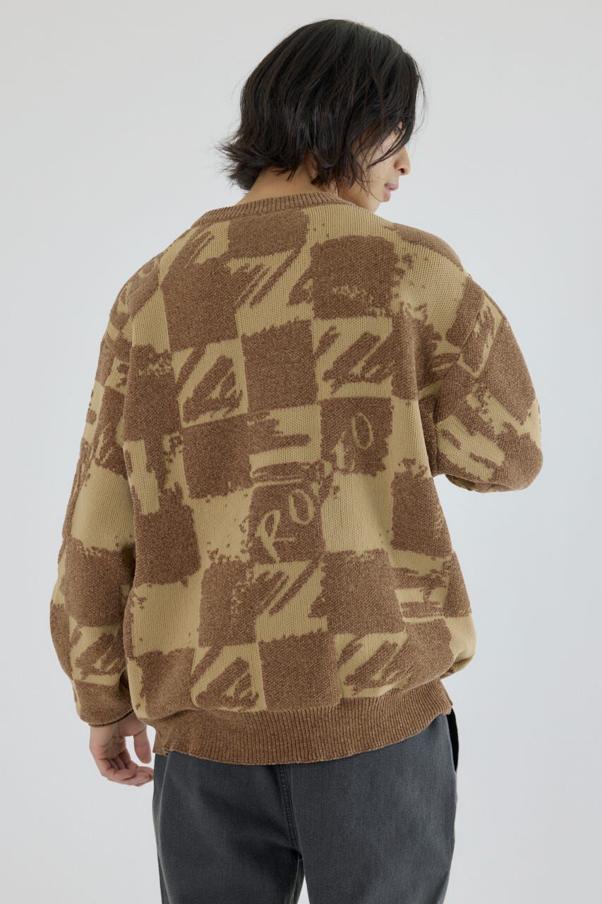 RODEO CROWNS「ブロークンチェックニット」|ニット・セーター|