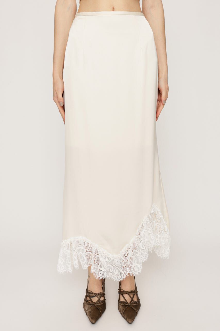 SLY「LACE SATIN ロングスカート」|スカート|