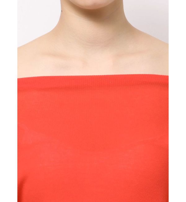 Ungrid「オフショルデザインシアーロングスリーブTee」|Tシャツ・カットソー|