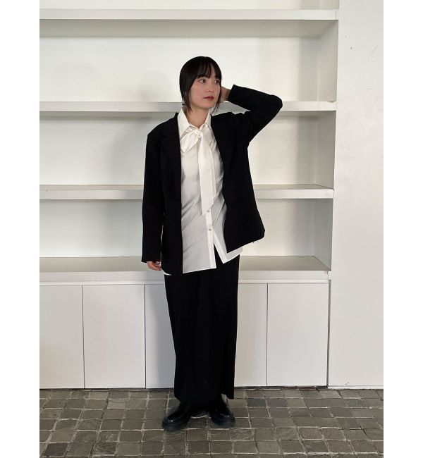 LAGUNAMOON「【柳橋唯コラボ】ワイドスリーブタイネックシャツ」|シャツ・ブラウス|