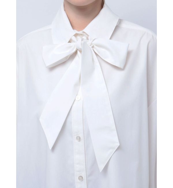 LAGUNAMOON「【柳橋唯コラボ】ワイドスリーブタイネックシャツ」|シャツ・ブラウス|