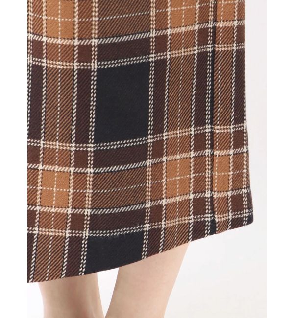 LAGUNAMOON「ロービングチェックナロースカート」|スカート|