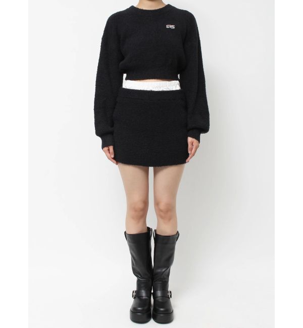 EVRIS「ワンポイントファンシーヤーンニットトップス【セットアップ着用可能】」|ニット・セーター|