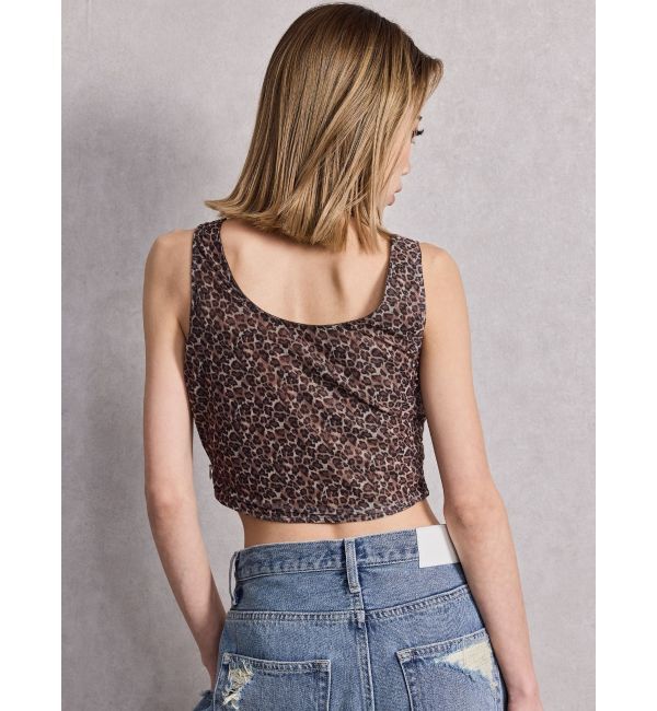 GYDA「Mix material コルセットデザイントップス」|Tシャツ・カットソー|