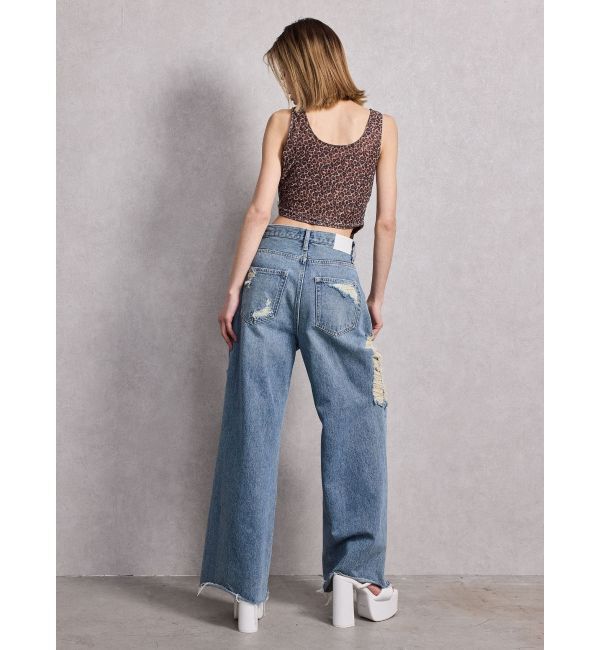 GYDA「Mix material コルセットデザイントップス」|Tシャツ・カットソー|