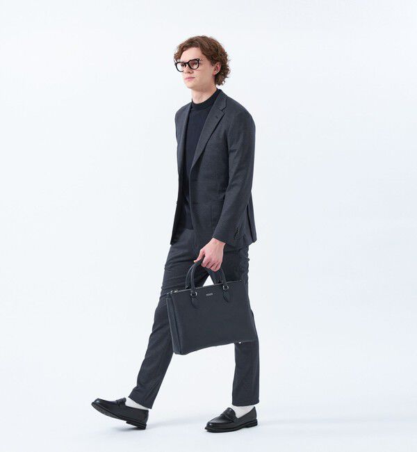 MACKINTOSH PHILOSOPHY「テーラードジャージー パンツ チドリ/バーズアイ」|スラックス|