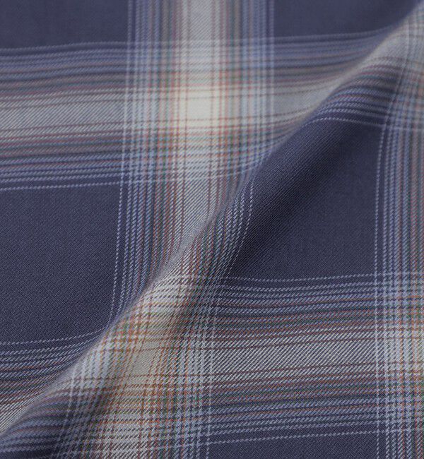 MACKINTOSH PHILOSOPHY「長袖オーバーサイズボタンダウンシャツ オンブレチェック」|シャツ・ブラウス|