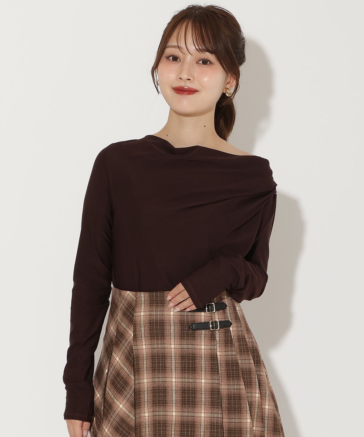 アンドクチュール「ドレープカットソー」|Tシャツ・カットソー|