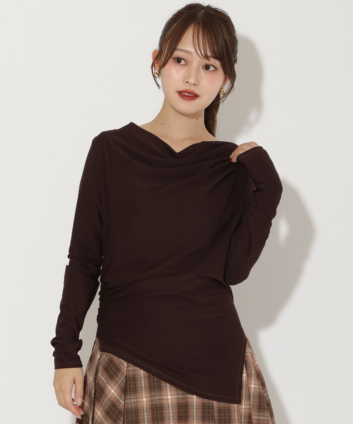 アンドクチュール「ドレープカットソー」|Tシャツ・カットソー|