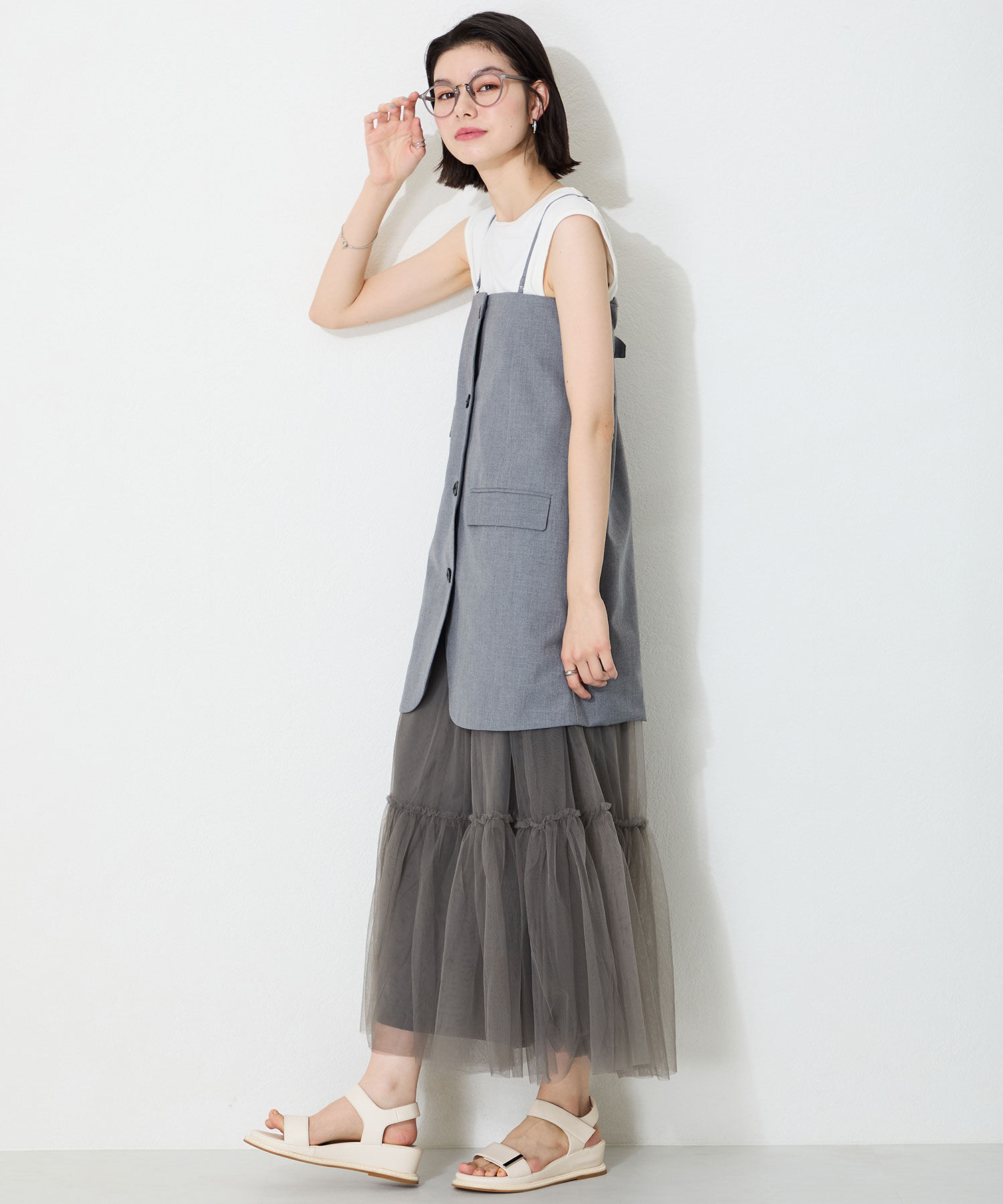 WA Oriental TRaffic「ワンベルトクッションウエッジサンダル/52205 人気 トレンド 売れてる サンダル」|サンダル|