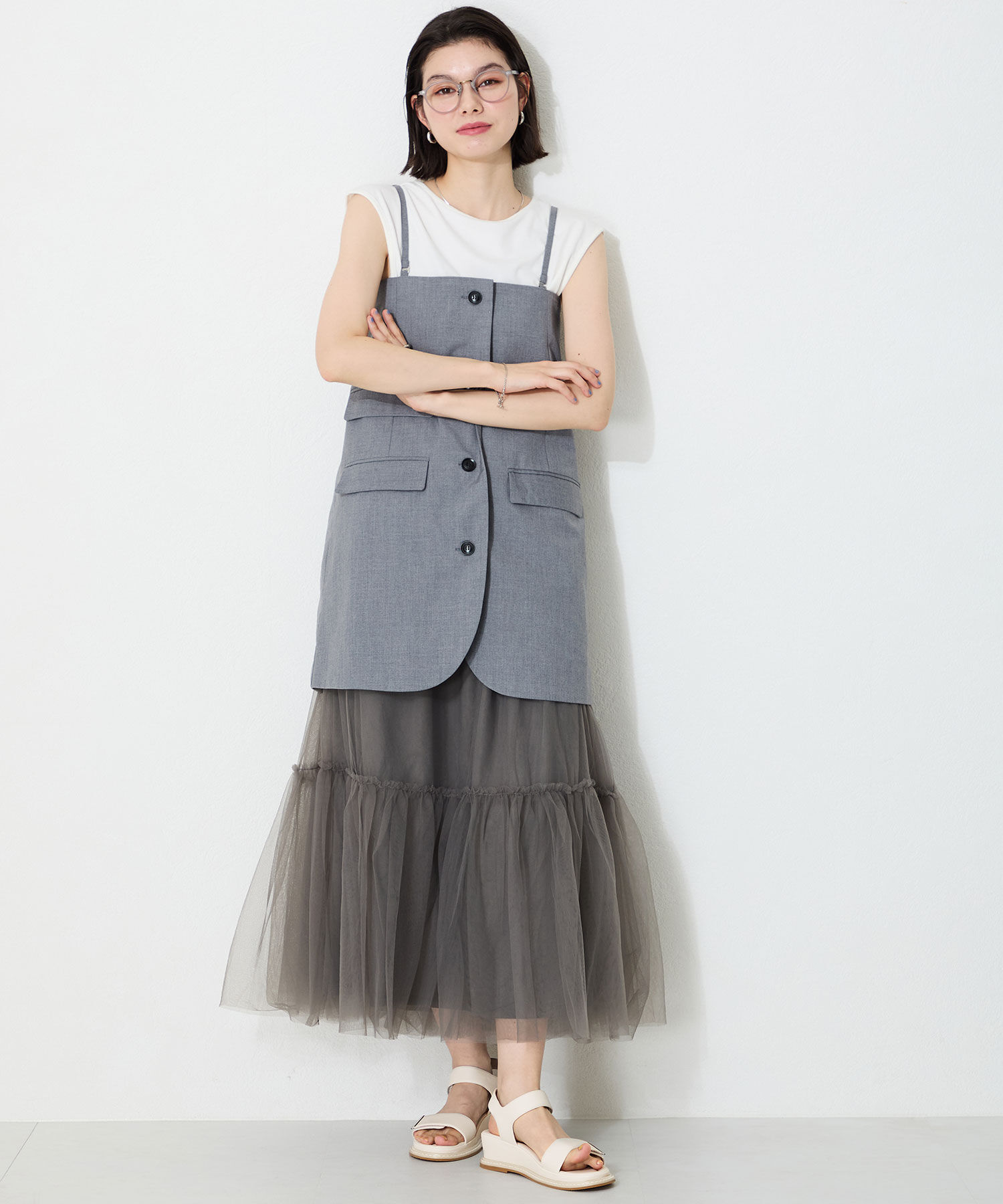 WA Oriental TRaffic「ワンベルトクッションウエッジサンダル/52205 人気 トレンド 売れてる サンダル」|サンダル|