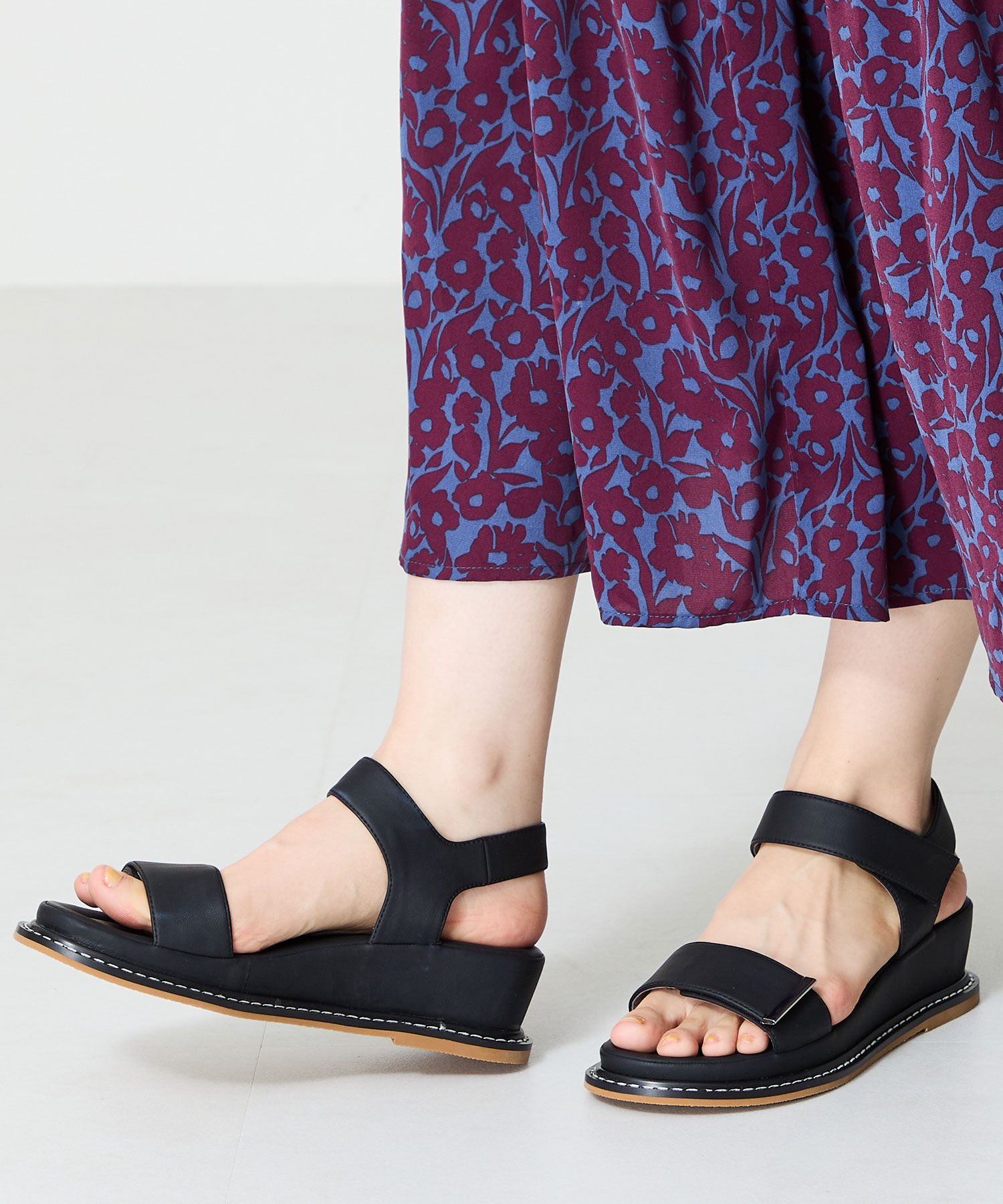 WA Oriental TRaffic「ワンベルトクッションウエッジサンダル/52205 人気 トレンド 売れてる サンダル」|サンダル|