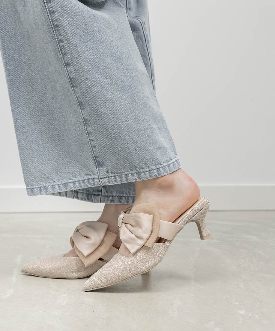  「ビッグリボンミュールパンプス」|パンプス|