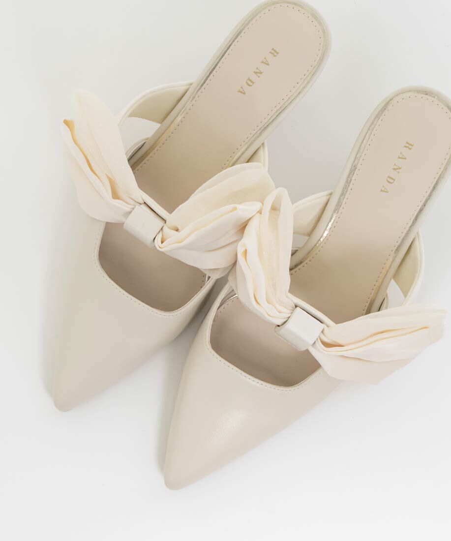  「ビッグリボンミュールパンプス」|パンプス|