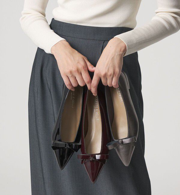 ODETTE E ODILE「【WEB限定】リボンタイ フラット20■&uarr;」|パンプス|