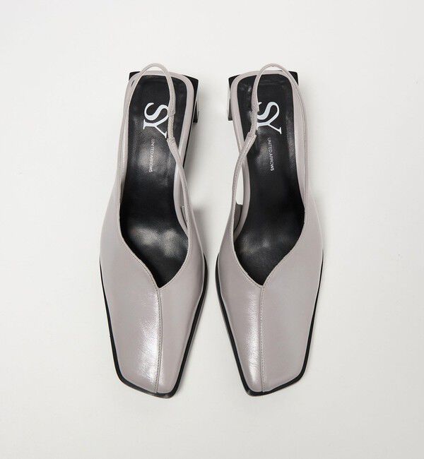 ODETTE E ODILE「＜SY＞ スクエアエッジヒールバックベルト パンプス55&uarr;」|パンプス|