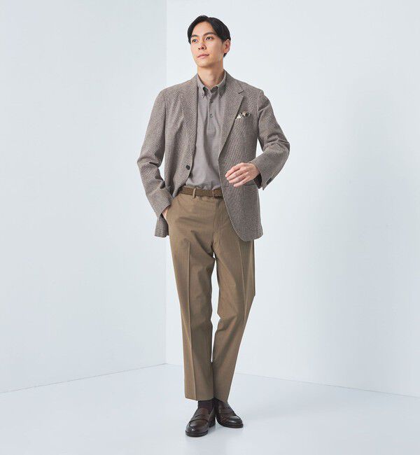 UNITED ARROWS green label relaxing「DUADRY clean バーズアイ ボタンダウン ビズポロ ポロシャツ -吸水速乾・抗菌-」|ポロシャツ|