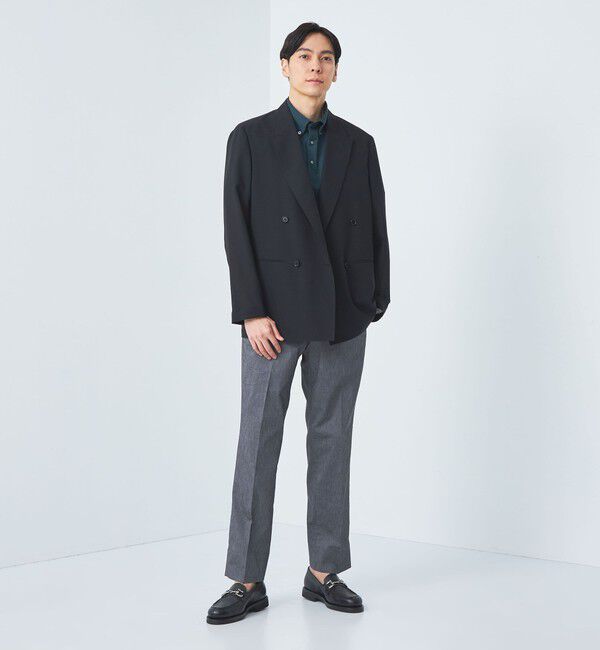 UNITED ARROWS green label relaxing「DUADRY clean バーズアイ ボタンダウン ビズポロ ポロシャツ -吸水速乾・抗菌-」|ポロシャツ|