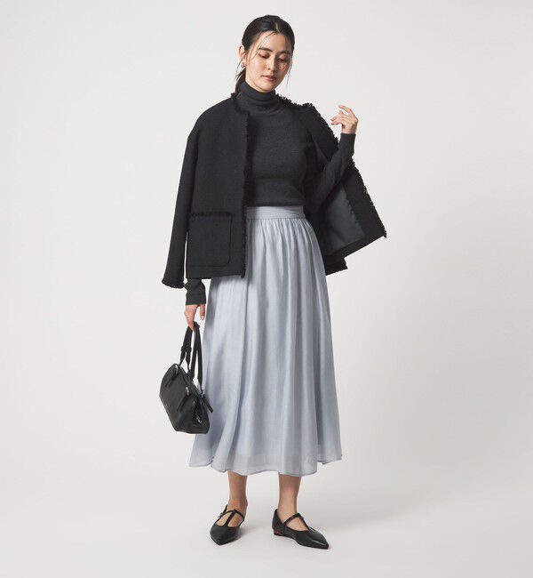 UNITED ARROWS green label relaxing「［size SHORTあり］エアリーギャザー スカート」|フレア|