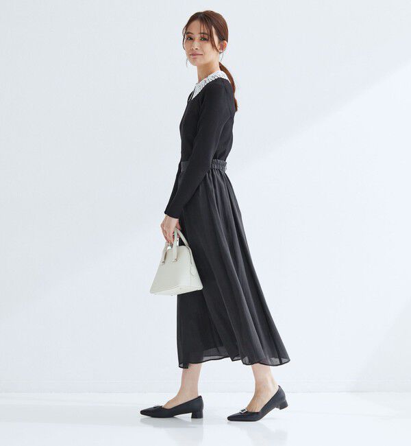 UNITED ARROWS green label relaxing「［size SHORTあり］エアリーギャザー スカート」|フレア|