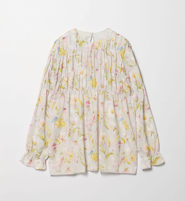 EMMEL REFINES「＜EMMEL REFINES＞EM フラワーシャーリング チュニック」|シャツ・ブラウス|