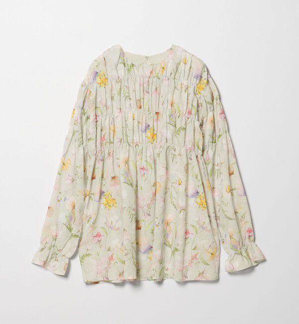 EMMEL REFINES「＜EMMEL REFINES＞EM フラワーシャーリング チュニック」|シャツ・ブラウス|