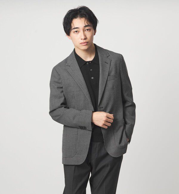 UNITED ARROWS green label relaxing「REDA MESH チドリ 2B RG ジャケット」|テーラードジャケット|MD.GRAY