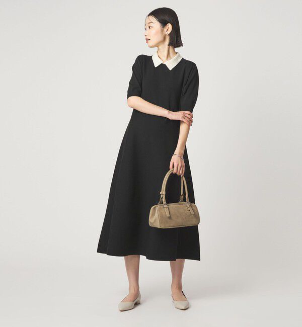 UNITED ARROWS green label relaxing「ハイショク エリツキ ショートスリーブ ニット ワンピース」|ワンピース|