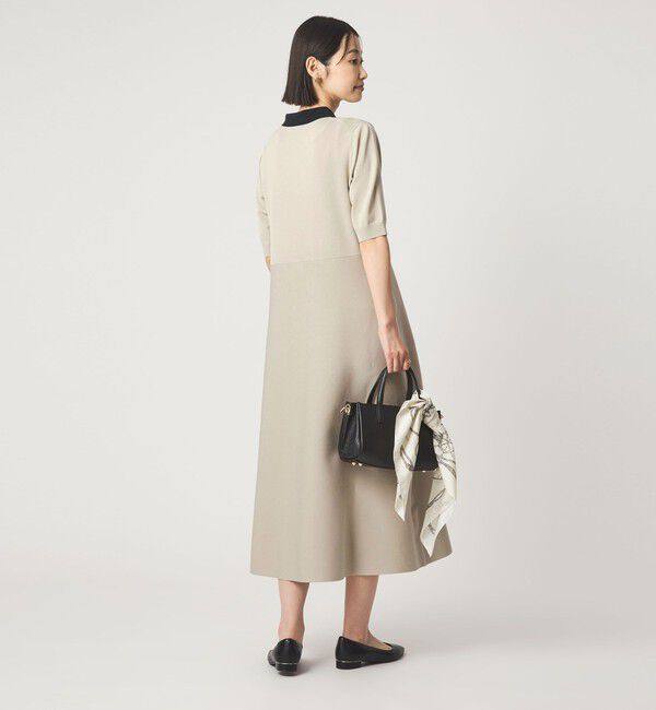 UNITED ARROWS green label relaxing「ハイショク エリツキ ショートスリーブ ニット ワンピース」|ワンピース|