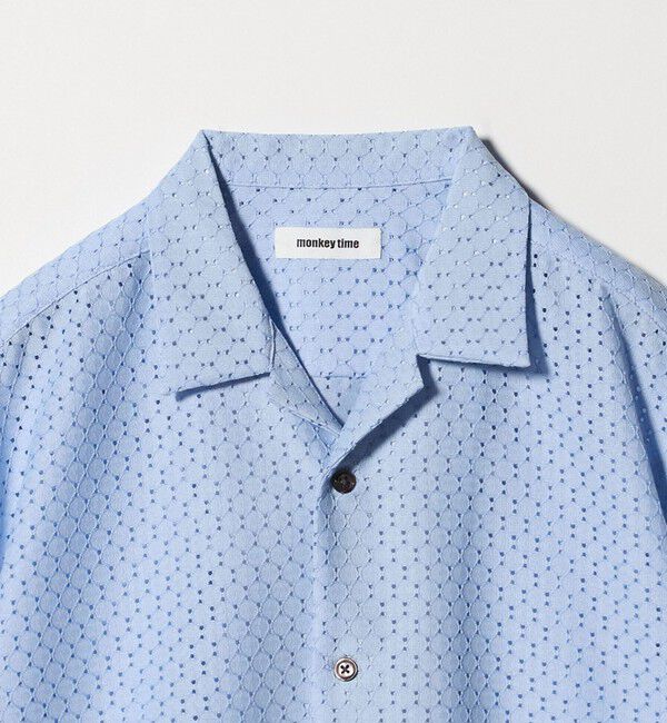 MONKEY TIME「アイレットラッセル オープンカラー シャツ」|シャツ・ブラウス|