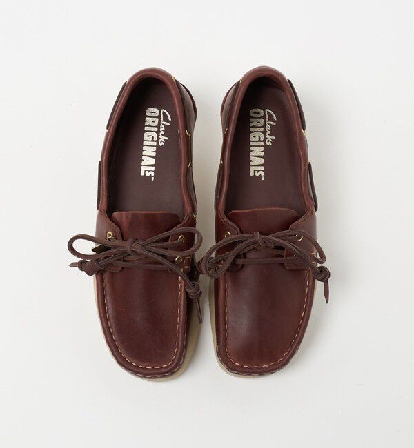 BEAUTY&YOUTH UNITED ARROWS「＜Clarks Originals＞Godney Boat シューズ/ダークブラウン」|デッキシューズ|