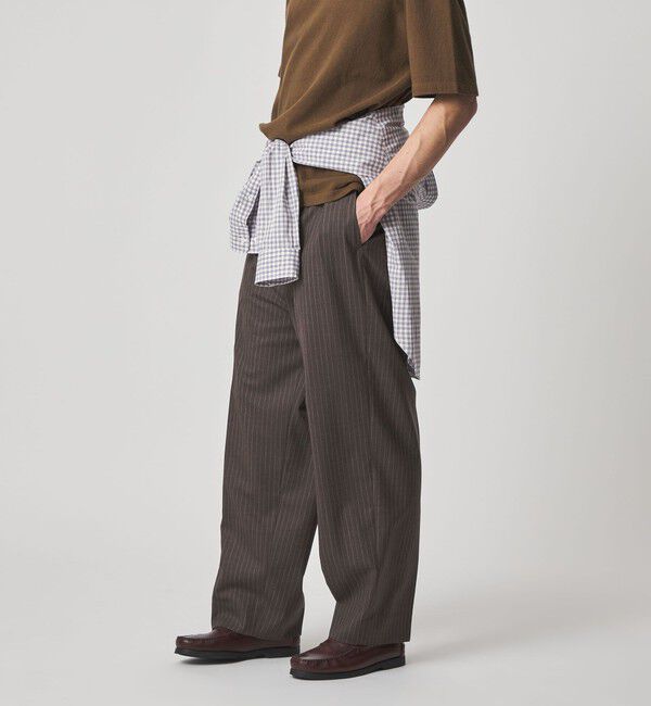 STEVEN ALAN「＜Steven Alan＞ ウール トロピカル インツープリーツ ドレス トラウザーズ」|スラックス|