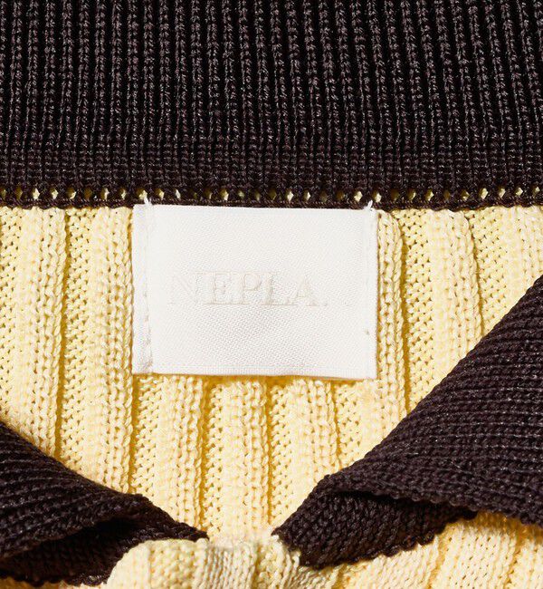 BEAUTY&YOUTH UNITED ARROWS「＜NEPLA.＞リブ ショートスリーブ ポロニット」|ニット・セーター|