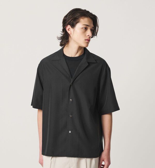 BEAUTY&YOUTH UNITED ARROWS「ドレーピー ディープ オープンカラー シャツ GRANDE型」|シャツ・ブラウス|