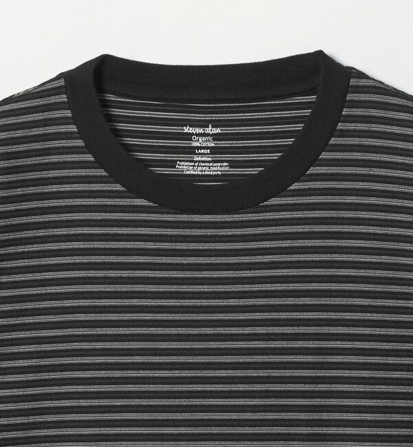 STEVEN ALAN「＜Steven Alan＞ オーガニックコットン ボーダー ショートスリーブ Tシャツ」|Tシャツ・カットソー|