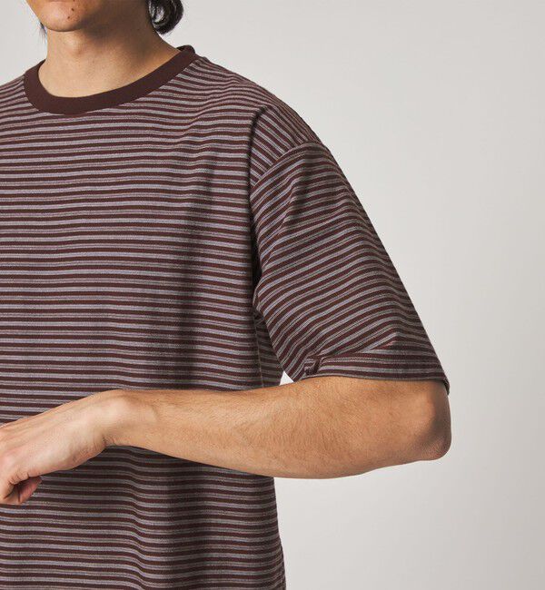 STEVEN ALAN「＜Steven Alan＞ オーガニックコットン ボーダー ショートスリーブ Tシャツ」|Tシャツ・カットソー|