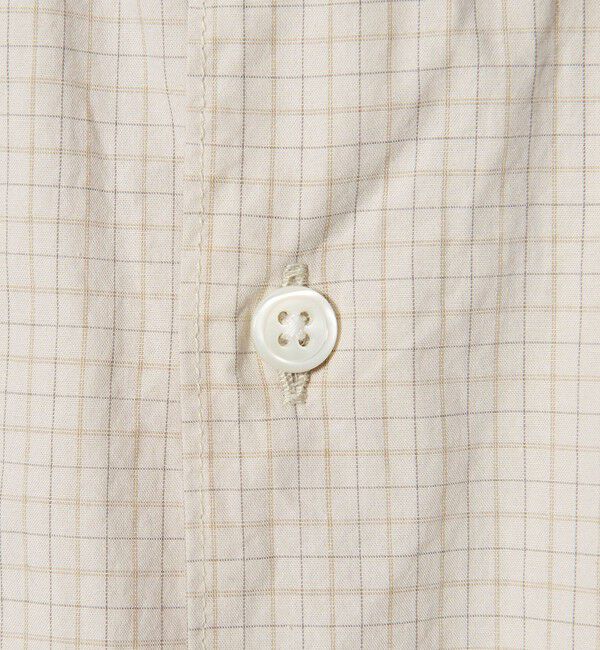 STEVEN ALAN「＜Steven Alan＞ シボチェック レギュラーカラー ショートスリーブ シャツ BOX」|シャツ・ブラウス|