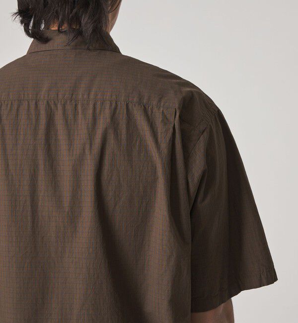 STEVEN ALAN「＜Steven Alan＞ シボチェック レギュラーカラー ショートスリーブ シャツ BOX」|シャツ・ブラウス|