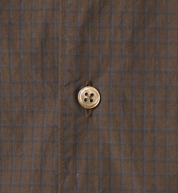 STEVEN ALAN「＜Steven Alan＞ シボチェック レギュラーカラー ショートスリーブ シャツ BOX」|シャツ・ブラウス|